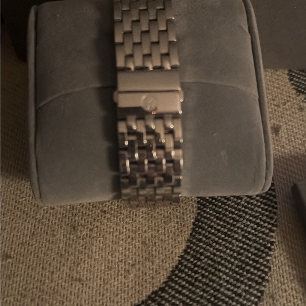 Michele Silver Watch with Diamond Accents - Picture 6 of 8